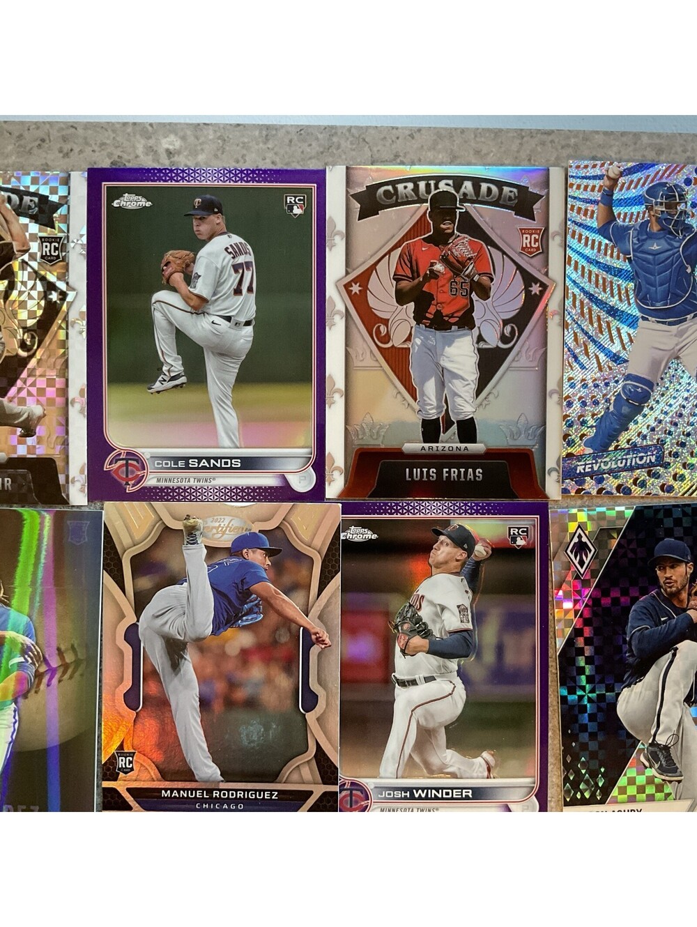 Lot Of 16 Prizm & Refractor Baseball Cards Including Many Rookies - Picture 4 of 7